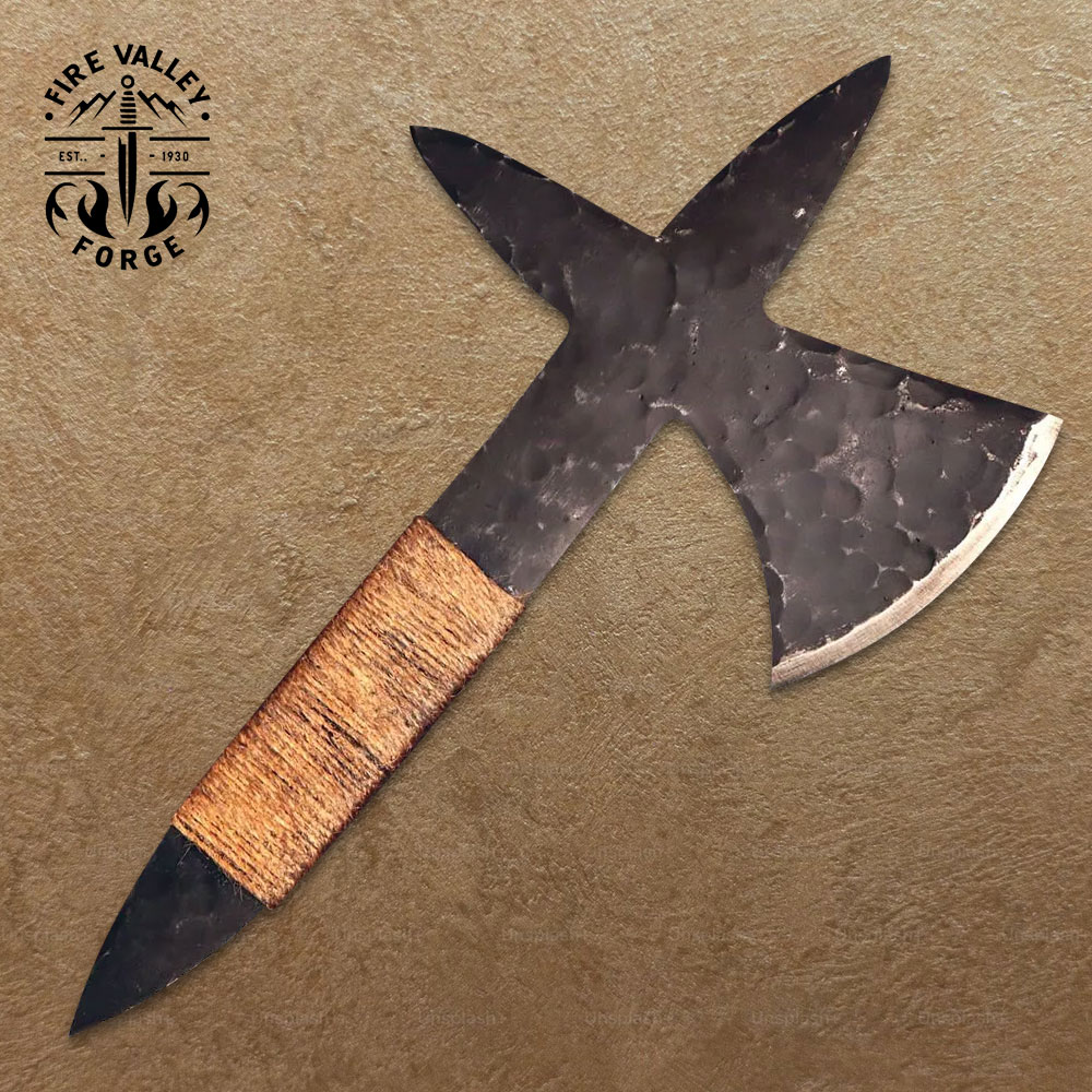 The Holy Cross: A Crusader-Inspired Throwing Axe by Fire Valley Forge