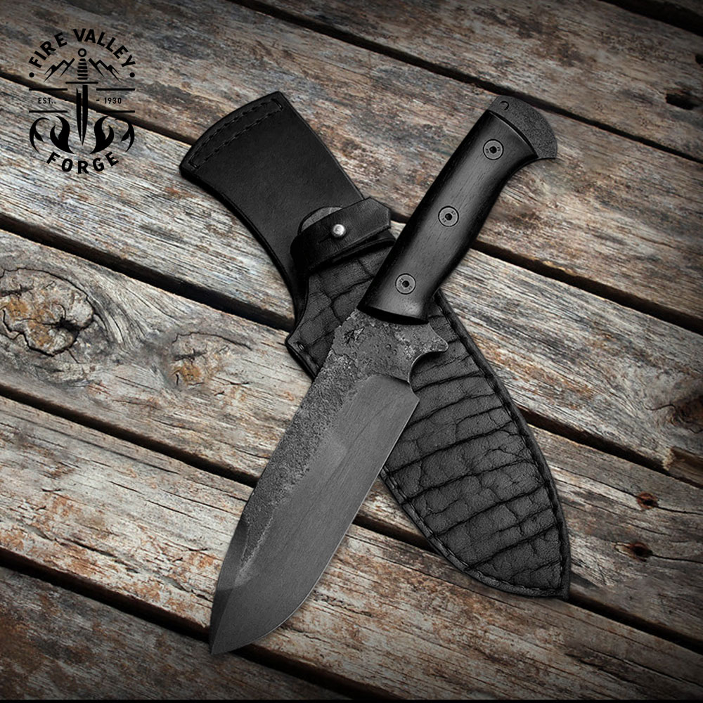 The Blacksmith's Bane: A Rugged Survival Knife by Fire Valley Forge