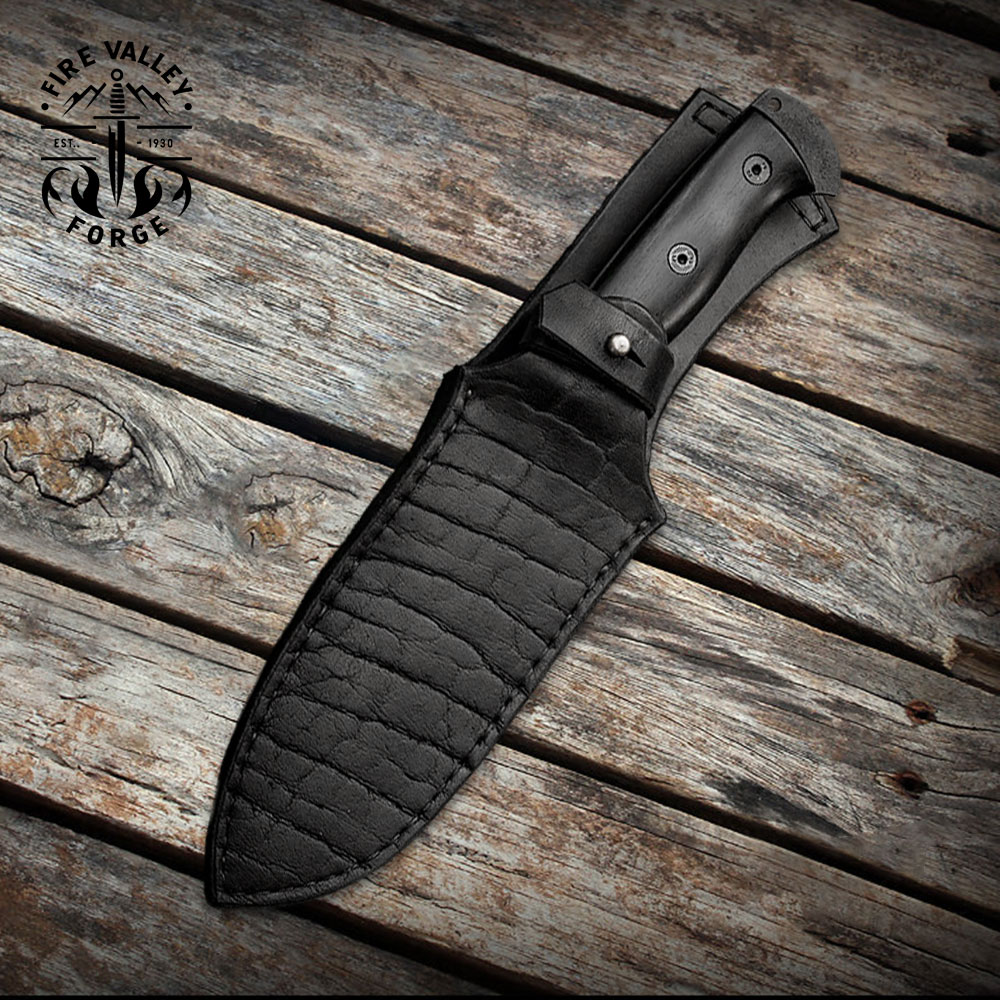 The Blacksmith's Bane: A Rugged Survival Knife by Fire Valley Forge